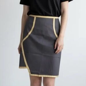 🌻NEW w/tags Liviana Conti Paneled Wrap Side Skirt Italian Size 42 = US Size 6